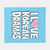 Ik hou van Koreaanse Dramas Fleece Deken (Voorkant (Horizontaal))