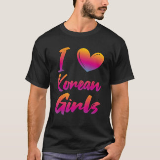 Ik hou van Koreaanse meisjes T-shirt