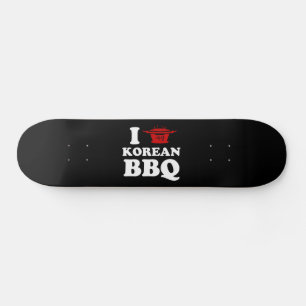 Ik hou van Korean BBQ (고기구이) Persoonlijk Skateboard