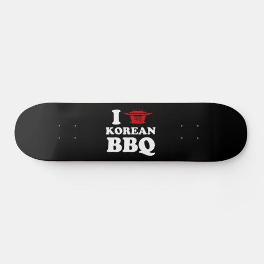 Ik hou van Korean BBQ (고기구이) Persoonlijk Skateboard (Horizontaal)
