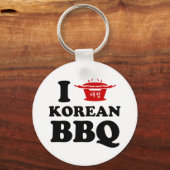 Ik hou van Korean BBQ (고기구이) Sleutelhanger (Voorkant)