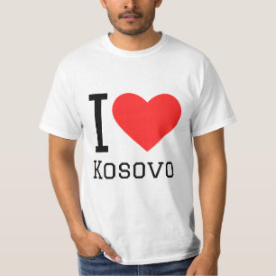 Ik hou van Kosovo Square sticker T-shirt