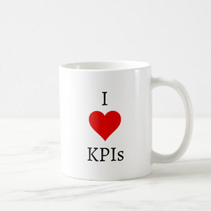 Ik hou van KPI's Funny kantoorgeestigheid werk cit Koffiemok