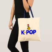 ♪ ♥ ik hou van KPop Fabulous Chic Budget Canvas ta Tote Bag (Voorkant (product))