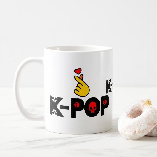 ♥Ik hou van KPop Fabulous forens & Koffiemok (Met donut)