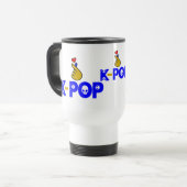 ♥Ik hou van KPop Fabulous forens & Reisbeker (Voorkant links)