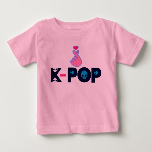 ♥Ik hou van KPop Korean-Style schattig Heart Finge (Voorkant)