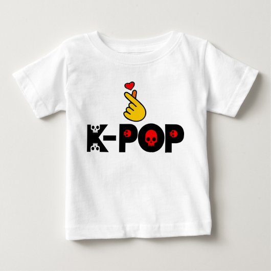 ♥Ik hou van KPop Korean-Style schattig Heart Finge (Voorkant)