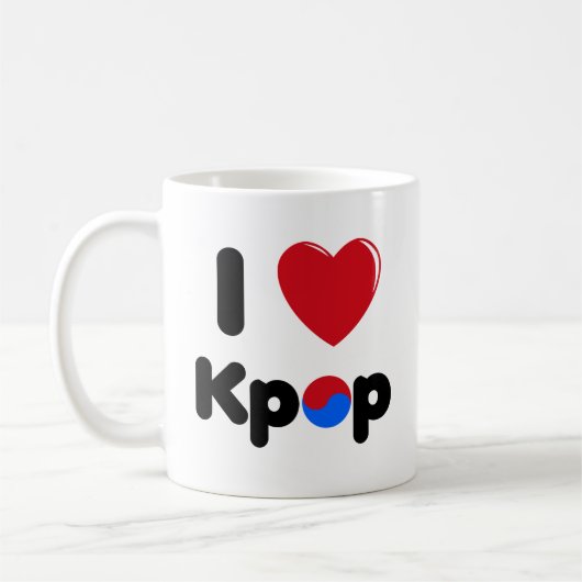 Ik hou van Kpop mok (Links)