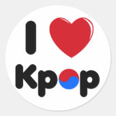 Ik hou van kpop sticker (Voorkant)