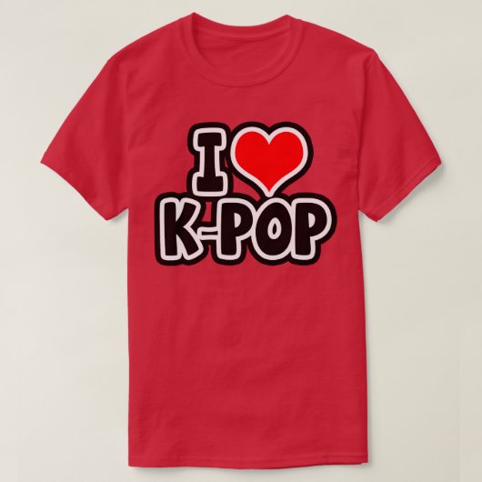 Ik hou van KPop T-shirt (Design voorkant)