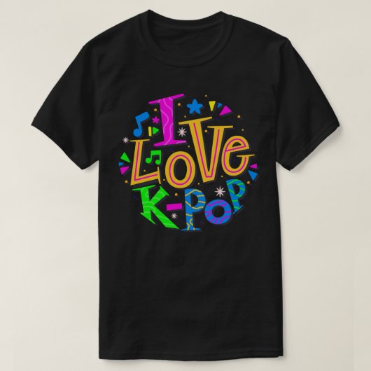 Ik hou van KPop T-shirt (Design voorkant)