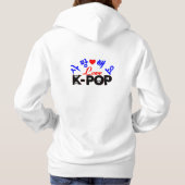 ♪ ♥ ik hou van KPop Women's Fabulous Fleece ♥ ♫ Hoodie (Achterkant)