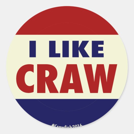 Ik hou van krab! #Crawfish2016 Sticker (Voorkant)