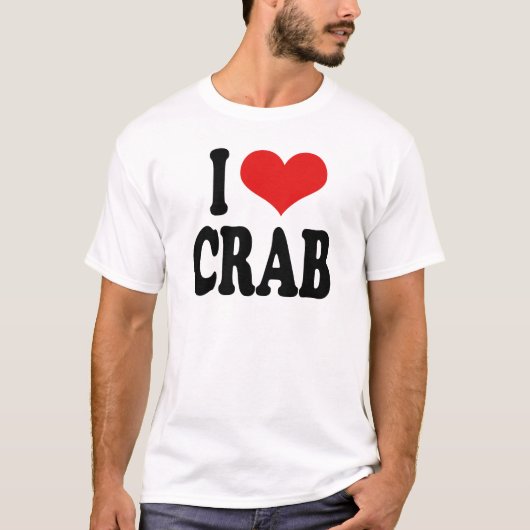 Ik hou van krab t-shirt (Voorkant)