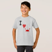 Ik hou van krab t-shirt (Voorkant volledig)
