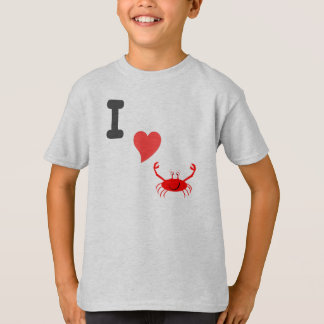 Ik hou van krab t-shirt