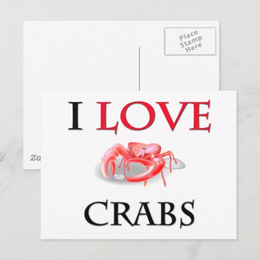 Ik hou van krabben briefkaart (Voorkant / Achterkant)