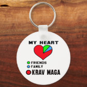 Ik hou van Krav Maga. Sleutelhanger (Voorkant)