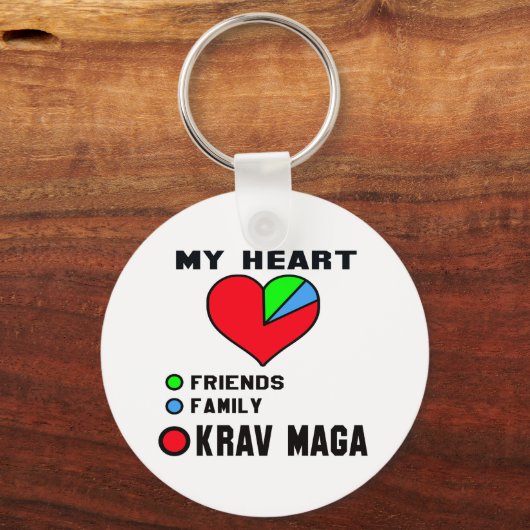 Ik hou van Krav Maga. Sleutelhanger (Voorkant)