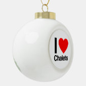 ik hou van krijt keramische bal ornament (Links)