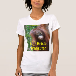 Ik hou van Krista Orangutan Fan Club shirt