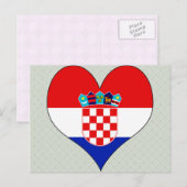 Ik hou van Kroatië Briefkaart (Voorkant / Achterkant)