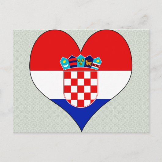 Ik hou van Kroatië Briefkaart (Voorkant)