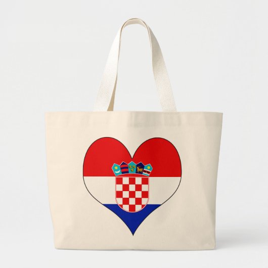 Ik hou van Kroatië Grote Tote Bag (Voorkant)