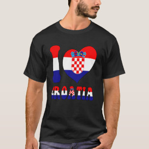 Ik hou van Kroatië Ik hou van Zagreb Cool Kroatië T-shirt