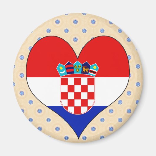 Ik hou van Kroatië Magneet (Voorkant)