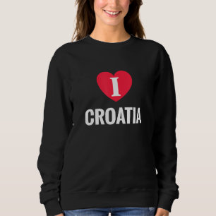 Ik hou van Kroatië Patriottisch thuisland Reizen Trui