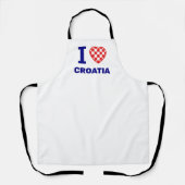 Ik hou van kroatië schort (Voorkant)