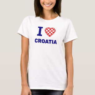Ik hou van kroatië t-shirt