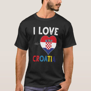Ik hou van Kroatië voor alle Kroatische mannen en  T-shirt