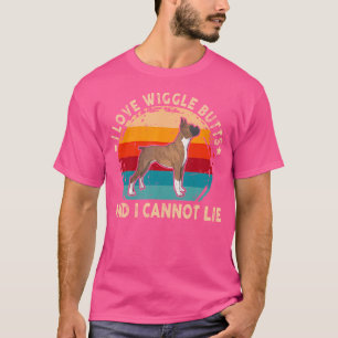 Ik hou van kruipen en ik kan geen Duitse boxer len T-shirt