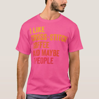 Ik hou van kruis en koffie, misschien 3 mensen t-shirt
