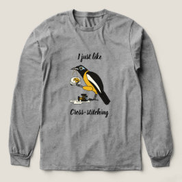 Ik hou van kruissteken Tri-Blend shirt