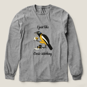 Ik hou van kruissteken Tri-Blend shirt