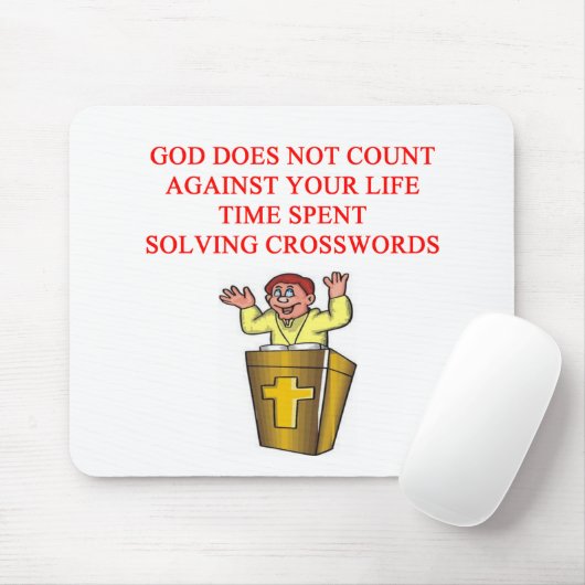 ik hou van kruiswormen en schrabbel muismat (Met muis)