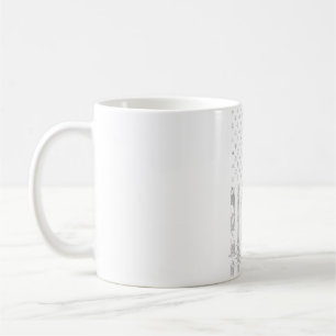 Ik hou van krullen koffiemok
