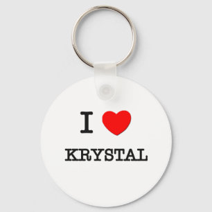 Ik hou van Krystal Sleutelhanger