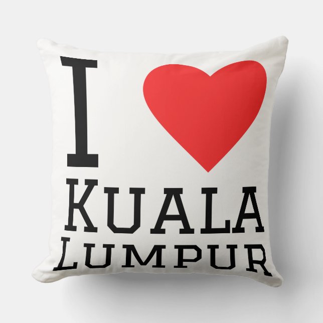 Ik hou van Kuala Lumpur Kussen (Voorkant)