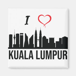 Ik hou van Kuala Lumpur Skyline Magneet