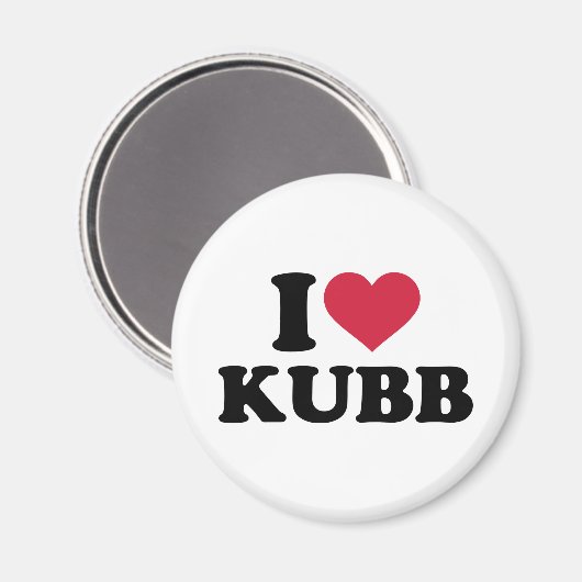 Ik hou van Kubb Magneet (Voorkant / Achterkant)