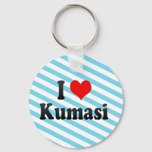 Ik hou van Kumasi, Ghana Sleutelhanger