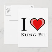 Ik hou van Kung Fu Briefkaart (Voorkant / Achterkant)