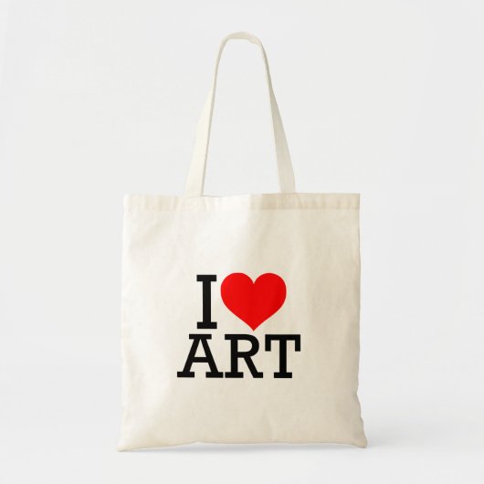 Ik Hou Van Kunst Boodschappentas Tote Bag (Voorkant)