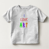 Ik hou van kunst kinder shirts (Voorkant)