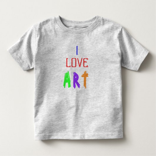 Ik hou van kunst kinder shirts (Voorkant)